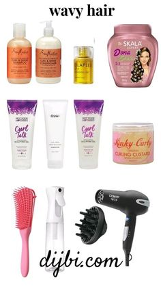 Hair Care Tips For Wavy Hair, Wavy Hair Essentials, Good Products For Wavy Hair, Hair Care Routine For Wavy Hair, Hair Tips For Wavy Hair, Wavy Hair Product Order, Hair Products For Frizzy Wavy Hair, Hair Care Products For Wavy Hair, Best Product For Wavy Hair