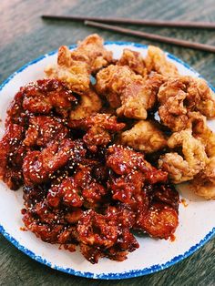 Crispy Korean Fried Chicken, Fried Chicken Bites, Korean Fried Chicken Recipe, Good Fried Chicken, Tiffy Cooks, Korean Chicken, Fried Chicken Recipe, Korean Fried Chicken, Videos Cooking