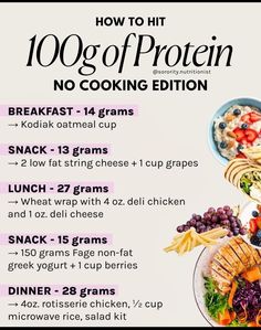 a poster with instructions for how to cook protein