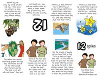 an illustrated poster with pictures of people in different languages, including numbers and symbols for each language