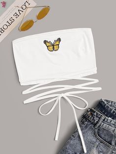 Embroidered Butterfly, Butterfly Graphic, Butterfly Embroidery, Tween Outfits