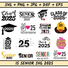 graduation svg and dxf files for the class of 2013 - 2055