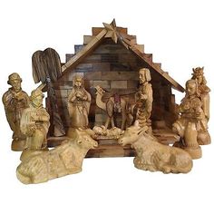 Wooden Nativity Set, Wooden Nativity Sets, Carved Tree, Wooden Nativity, Tree Carving, Baby Jesus, Nativity Set, Want You, Nativity