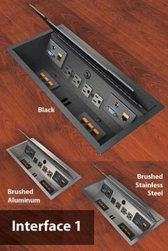 there are many different types of electrical equipment in the box on the table and below it is an instruction manual for how to use them