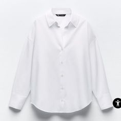 Very Oversized Button Up, True White Color Perfect Condition, Never Worn! Oversized Button-up Shirt For Office, Oversized Casual Office Shirt, Casual Oversized Shirt For Office, Oversized Button-up Blouse, Oversized Solid Color Shirt With Buttons, Oversized Solid Shirt With Buttons, Oversized White Shirt With Buttons, Oversized Button-up Top For Office, Oversized Everyday Blouse With Buttons