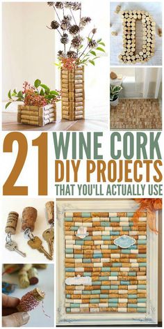 wine cork projects that you'll actually use are great for decorating and crafts