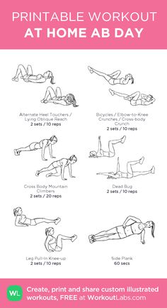 the printable workout abs for days wod