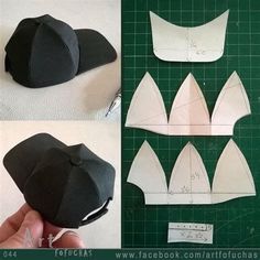 instructions for how to make an origami hat