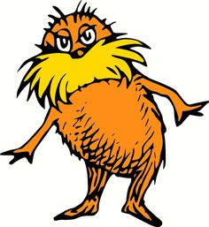 an orange furry creature with long hair and big eyes, standing in front of a white background