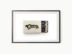 Cheers matchbox photo Above bar cart decor Dine room art Movie lovers gift Retro wall decor Travel art Housewarming gift Black and beige Perfect for gifting. Perfect to add to a blank space or gallery wall.  Please note: Frame is not included PRODUCT INFORMATION  100% COTTON MATTE PAPER: 260 gsm with an elegant light texture. Cotton for long term durability. + 100 years. PREMIUM MATTE PAPER: 200 gsm flat smooth surface. Both Papers are: - Matte finish. - Museum quality. - Digitally Printed in pr Movie Lover Gift, Cart Decor, Bar Cart Decor, Retro Wall Decor, Black And Beige, Home Poster, Movie Lover, Retro Wall, Room Art