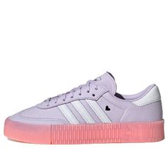 Adidas Womens WMNS Sambarose 'Valentine's Day' Purple Tint/Footwear White/Glory Pink EF4966 (SNKR/Retro/Skate/Casual/Low Top/Women's) Adidas Sambarose, Purple Things, Adidas Womens, Cute Everyday Outfits, Adidas Samba, Cute Shoes, Adidas Women, Summer Style, Everyday Outfits