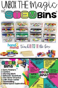 Top 10 Read Alouds for Elementary STEM - Teach Outside the Box Stem Bins Middle School, Preschool Stem Bins, Steam Bins, Classroom Layouts