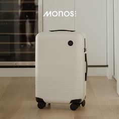 Description
With its award-winning design and solid build, the Monos Carry-On suitcase is the perfect travel companion. This carry-on luggage size is designed to fit in the overhead bin of almost any flight, anywhere in the world.
Outfitted with a high-quality polycarbonate shell, the Carry-On is dent-resistant, impact-friendly and virtually unbreakable. It features an ultra-sturdy telescopic handle, TSA-approved lock, whisper-quiet wheels, vegan leather details, and all-premium materials. When Monos Luggage, Carryon Luggage, Best Carry On Luggage, Travel Necessities, Luggage Sizes, Leather Luggage Tags, Carry On Suitcase, Shoe Bags, Suitcase Traveling