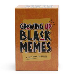 a card game box with the title growing up black memes on it's front