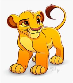 the lion cub from disney's the lion king cartoon character, person, cute animals,