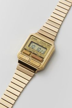 Vintage style watch by Casio featuring a digital display. This classic 1980s style has been reimagined for today with stopwatch, backlight and calendar functionality. Fitted with an adjustable length band.Features. Vintage style watch from Casio Digital display Adjustable length band Stopwatch, backlight, alarm & more Content + Care. Resin, metal Wipe clean Imported SIze. 40.7mm x 33.5mm x 9.4mm Cheap Timeless Watches With Analog Display, Cheap Modern Watches For Gifts, Salvador Dali Watches, Cute Digital Watch, Vintage Watches 70s, Luxury Vintage Style Watches With Day-date Display, Retro Gifts For Men, Vintage Watch Chaika, Cool Watches Unique