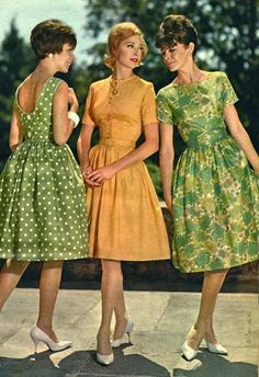 Dayfrocks 1963 Hairspray Fashion, 1960s Fashion Women Dresses, 1960s Fashion Women Classy, Spiegel Catalog, 1960’s Dresses, 1960s Fashion Women, Green Polka Dot Dress, Vintage Fashion 1960s