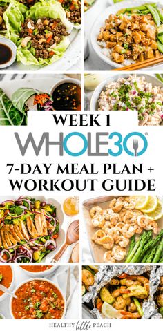 Free Whole30 Meal Plan and Workout Guide-Week 2 - Healthy Little Peach Whole 30 Menu, 30 Day Meal Plan, Calf Cramps, Day Meal Plan, Paleo Meal Plan