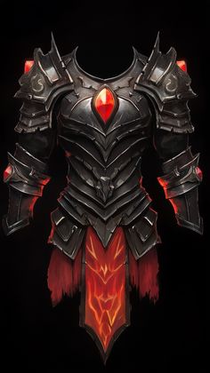 the armor is designed to look like it has red eyes