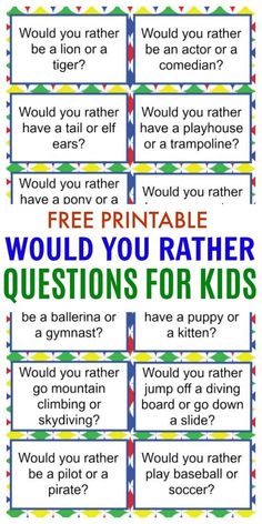 the printable question cards for children to use with their own words and pictures, which are