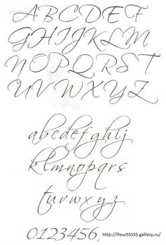 some type of calligraphy that is in the style of handwritten letters and numbers