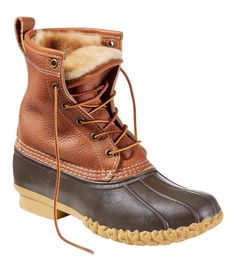 Women's Bean Boots, 8" Shearling-Lined Insulated | Bean Boots at L.L.Bean Warm Winter Boots, Unique Fits, Rubber Boot, Bean Boots, Duck Boots, Boots And Sneakers, Cool Boots, Shop Mens Clothing, Ll Bean