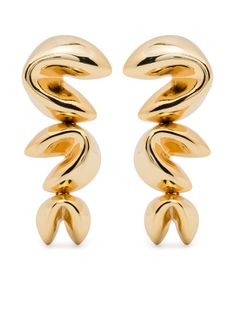 gold-tone brass polished finish dangle design fortune cookie charms butterfly fastening for pierced ears These earrings come as a pair. Schiaparelli Jewelry, Cookie Earrings, Gold Jewellry, Red Fits, Fortune Cookie, Demi Fine Jewelry, Earrings Women, Event Ideas, Gold Earring