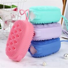 Description: This bath brush features soft texture and good resilience, which can bring you comfortable touch feeling. This bath brush features fast and easy foaming, which has strong and efficient decontamination. It is constructed of TPR material. The length of this product is 12cm, width is 7cm and height is 5cm. This bath brush is suitable for bathroom. Item Name: Bath Brush Material: TPR Use Scene: Bathroom Features: Soft Texture, Strong Decontamination, Good Resilience Size Details: 12cm x Silicone Sponge, Bath Sponges, Scrub Corpo, Deep Exfoliation, Skin Scrub, Exfoliating Brush, Body Scrubber, Exfoliating Scrub, Silicone Brush