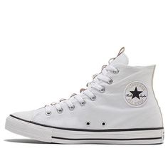 Shoe Inspo For School, White All Star Outfit, White Converse High Tops Outfit, Converse All White, White Hightop Converse, White Converse Outfit, Converse Shoes White, White Converse High Tops, Converse Colors