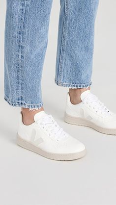 Veja V-10 Laceup Sneakers | SHOPBOP Zapatillas Veja, Veja V 10, Veja Shoes, Work Sneakers, Cute Sneakers, White Sneakers Women, Womens Summer Shoes, Casual Sneakers Women, Sneakers Outfit