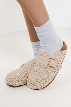 cream buckle slippers Mountain Wear, Shoe Inspo, Ribbed Bodysuit, Effortless Chic, Knit Shorts, Casual Elegance, Master Bath, Steve Madden, Sale Items