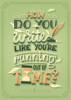 a spiral notebook with the words how do you write like you're running out of time?