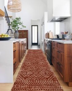 Amazon.com: Wonnitar Moroccan Runner Rug, Washable 2'6"x10' Long Runner Rug for Hallway, Boho Farmhouse Non-Skid Kitchen Bathroom Runner Soft Low Pile Carpet for Entryway Laundry Living Room (Brown,2" 6x10') : Home & Kitchen Kitchen Table Carpet, Long Rugs For Kitchen, Vintage Kitchen Rug, Boho Kitchen Rug Ideas, Desert Kitchen Decor, Runner Rugs Hallway, Modern Kitchen Runner Rug, Kitchen With Rug, Western Boho Kitchen