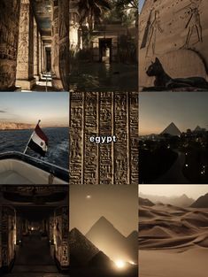 an image of egypt collage with many pictures