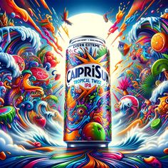 a can of capri's tropical twist