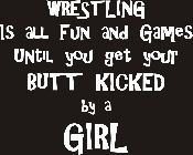 Part of my pride as a two year, varsity, state qualifier female wrestler. Hell yes! Tomboy Quotes, Girls Wrestling