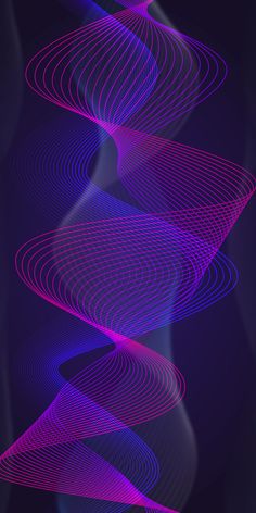 an abstract purple and blue background with curved lines on the left side, in front of a black background