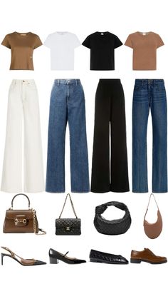 Capsule Wardrobe Old Money Style Jeans, School Outfits Philippines, Tshirt Jeans Outfit Casual Women, Old Money Outfits Jeans, Old Money Jeans Outfit, Old Money Jeans, Elevated Basics Style, Elevated Basics Outfit, Basic Clothes Essentials