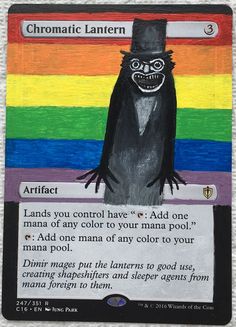 a card with an image of a gorilla wearing a top hat