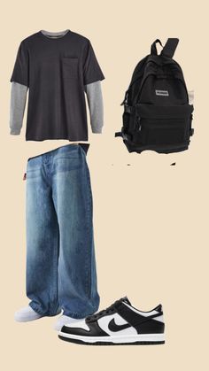 Male Back To School Outfit, 80s High School Fashion Men, Outfit Ideas For School Middle School, School Outfits Guys, Collage Guys Outfits, First Day Of School Outfit Guys, Teenage Dirtbag Outfit Men, Middle School Boys Outfits, Outfits 2000s Style