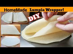 how to make homemade lumpa wrappers for dinner or desserts - step by step instructions