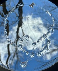 Rain drop necklace!!  Handmade, made with resin Water Drop Necklace, Handmade Blue Teardrop Drop Necklace, Rain Drop Jewelry, Rain Necklace, Rain Drop Necklace, Resin Water Droplets, Rain Jewelry, Rain Drops, Wedding Jewellery Necklace