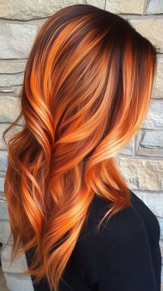 Achieve a soft and radiant look with copper hair enhanced by champagne blonde balayage. Visit our page for tips on achieving this light and elegant style. Save this pin for balayage inspiration! Tags: #SoftCopperChampagneBlondeBalayage #HairColor #ElegantLook Orange Money Piece Hair, Champagne Blonde Balayage, Copper And Blonde Balayage, Fire Ombre Hair, Bright Copper Hair, Balayage Inspiration, Crunchy Hair, Hair Color Red Ombre, Balayage Hair Copper