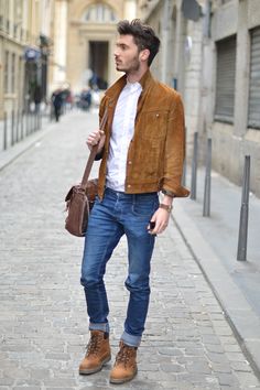 Men's Fashion Blog Guy Fashion, Timberland Outfits, Fashion Model