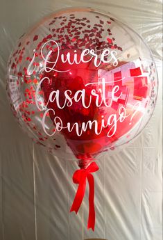 a balloon with the words quieress assate coming written on it