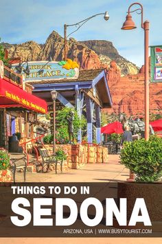 there is a sign that says things to do in sedona