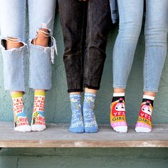 Socks for every mood, and socks for everyone on your gift list! Available in "Yes girl, yes!" "You're a whole lot of lovely" "I'll have to run that by my sweatpants." "Shine On You Crazy Shiny Thing" No matter which one you choose, each pair features appropriate responses to "Should you buy the shoes?" Yes girl, yes. Because you are lovely and so are your sweatpants. Blue Q, Shine On, Fashion Socks, Gift List, Ankle Socks, Combed Cotton, Rubber Rain Boots, For Everyone, Sweatpants