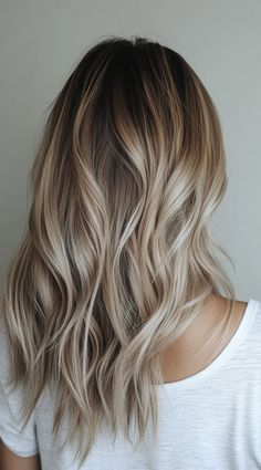 Depth Hair Color, Transition To Brown From Blonde, How To Grow Out Blonde Highlights, Blonde Subtle Balayage, Easy Blonde Hair Color, Shoulder Length Dirty Blonde Hair, Few Blonde Highlights, Root Smudge Brunette To Blonde, Balayage On Dirty Blonde Hair