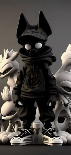 an image of a cartoon character surrounded by other characters