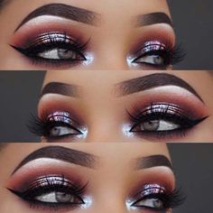 Metallic Smokey Eye, Makeup Hooded Eyes, Prom Eyes, Eyeliner Glitter, 40 Makeup, Permanente Make-up, Natural Eye Makeup Tutorial, Smokey Eye Makeup Look